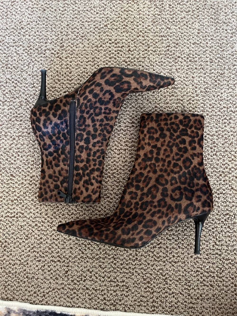 NWOT rag & bone animal print heeled booties